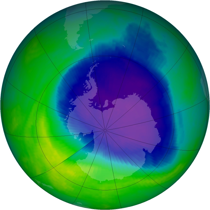 Ozone Map 2001-10-23